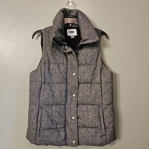 Tweed Puffer Vest